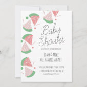 Invitation Le Baby shower moderne Watermelon Sprinkings Confe (Devant)