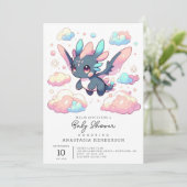 Invitation Le Baby shower mythique du dragon (Debout devant)