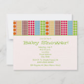 Invitation Le baby shower neutre Boho pointille le paquet (Dos)