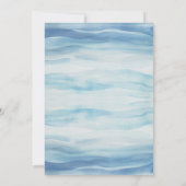 Invitation Le Baby shower Océanique est un garçon (Dos)