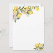 Invitation Le baby shower principal de Citrus mama (Dos)