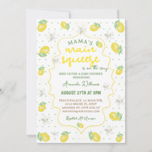 Invitation Le Baby shower principal de Mama