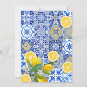 Invitation Le Baby shower principal de Squeeze Citrus Mama (Dos)