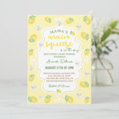 Invitation Le Baby shower principal de Squeeze de Lemon Mama (Debout devant)