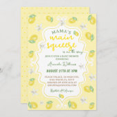 Invitation Le Baby shower principal de Squeeze de Lemon Mama (Devant / Derrière)