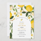 Invitation Le Baby shower principal de Squeeze de Lemon Mama (Devant)