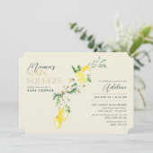 Invitation Le Baby shower principal de Squeeze Pale Yellow Le (Debout devant)
