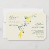 Invitation Le Baby shower principal de Squeeze Pale Yellow Le (Devant)