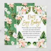 Invitation Le baby shower tropical d'Aloha ne dit pas signe b (Devant / Derrière)