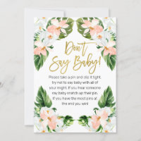 Le baby shower tropical d'Aloha ne dit pas signe b