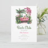 Invitation Le Bach Club | Week-end de Bachelorette Tropicale (Debout devant)