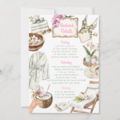 Invitation Le Bach Club | Week-end de Bachelorette Tropicale (Dos)