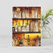 Invitation Le Back Bar Artistic Watercolor Party (Debout devant)