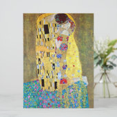 Invitation Le baiser de Gustav Klimt, Mariage Art nouveau (Debout devant)