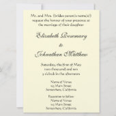 Invitation Le baiser de Gustav Klimt, Mariage Art nouveau (Dos)