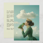 Invitation Le baiser du prince de la grenouille (Devant / Derrière)