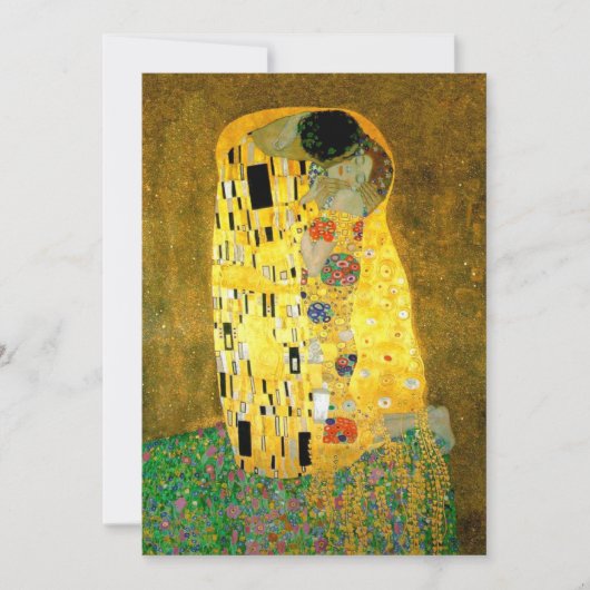 Invitation Le baiser Gustav Klimt épousant l'invitation de | (Devant)