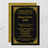 Invitation Le bal d'étudiants Supérieur-Junior, style de (Devant / Derrière)