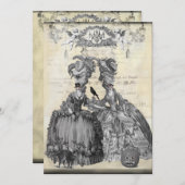 Invitation Le bal d'Halloween (Devant / Derrière)