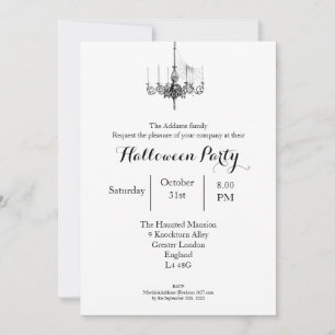 Invitation le bal d'Halloween