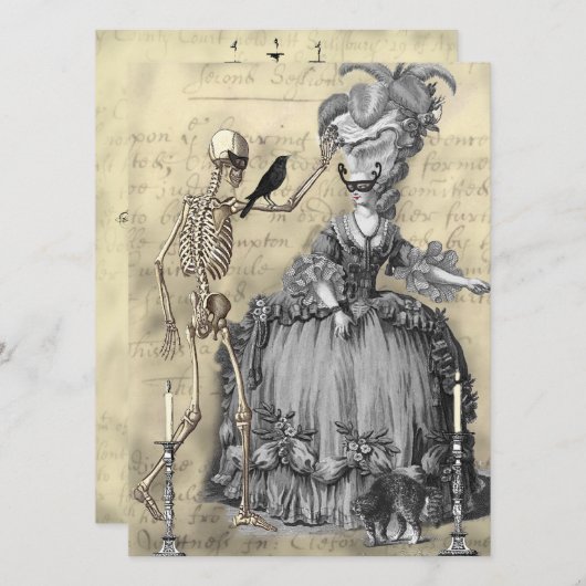 Invitation Le Bal Masqué 2 (Devant / Derrière)