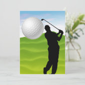 Invitation Le Ball de golf qui vous attend (Debout devant)