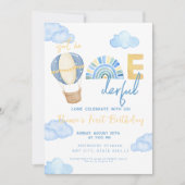 Invitation Le ballon à air chaud n'est-il pas le 1er annivers (Devant)