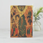 Invitation Le baptême de Jésus-Christ icône byzantine (Debout devant)