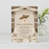 Invitation Le baptême et l'anniversaire des garçons de la Fie (Debout devant)