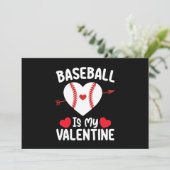 Invitation Le Baseball Est Mon Sport De La Saint Valentin (Debout devant)