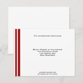 Invitation Le Baseball Sports Bar Mitzvah Réception (Devant / Derrière)