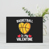 Invitation Le Basket Est Mon Sport De Saint Valentin (Debout devant)