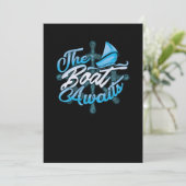 Invitation Le Bateau Attend Le Ponton De La Voile Nautique (Debout devant)