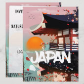 Invitation Le bâtiment du Japon met à l'affiche (Devant / Derrière)