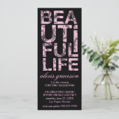 Invitation Le beau Cancer de la vie 311 libèrent la partie (Debout devant)