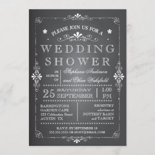 Invitation Le beau tableau couple le wedding shower