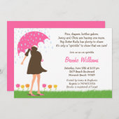 Invitation Le bébé arrosent l'invitation de douche pour le (Devant / Derrière)