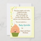 Invitation Le bébé arrosent l'invitation de neutre de genre (Devant)