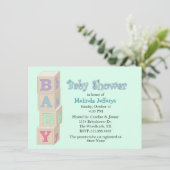 Invitation Le bébé bloque l'invitation faite sur commande de (Debout devant)