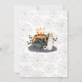 Invitation Le bébé brasse du Baby shower (Dos)