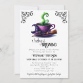 Invitation Le bébé brasse du café sorcier Halloween Baby show (Devant)