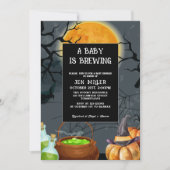 Invitation Le bébé brasse le baby shower d'automne d'Hallowee (Devant)