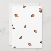 Invitation Le bébé brasse le Baby shower de café (Dos)