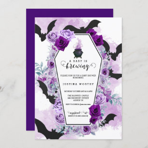 Invitation Le bébé brasse le Baby shower d'Halloween