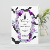 Invitation Le bébé brasse le Baby shower d'Halloween (Debout devant)