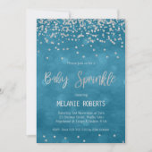 Invitation Le bébé de garçons arrosent l'invitation de baby (Devant)