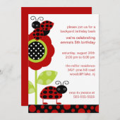 Invitation Le bébé de mod branche l'invitation sur table (Devant / Derrière)