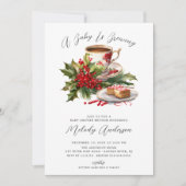 Invitation Le bébé de Noël brasse du Baby shower (Devant)