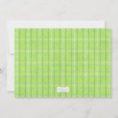 Invitation Le bébé de parapluie arrosent la fille (Dos)