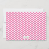 Invitation Le bébé de petit gâteau arrosent la fille de rose (Dos)